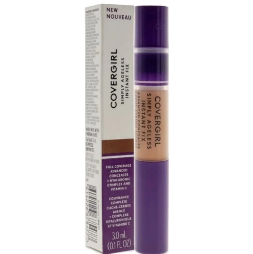 2 x COVERGIRL Simply Ageless Instant Fix Advanced Concealer, 390 Deep